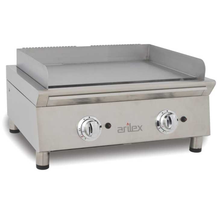 Fry-Topa gás 70 cm aço rectificado 70FRYGRN