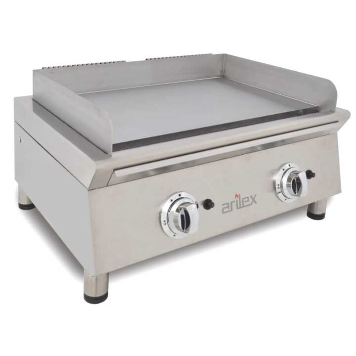 Fry-Topa gás 70 cm aço rectificado 70FRYGRN