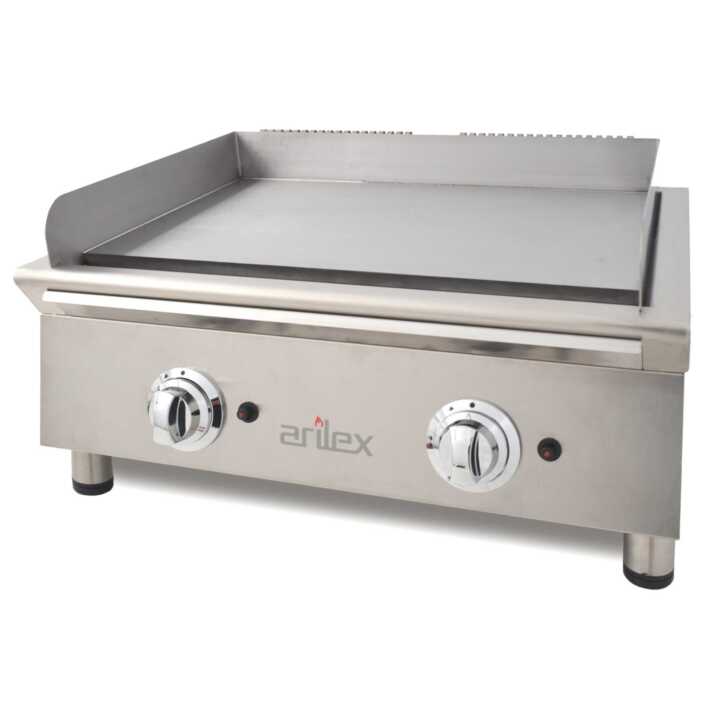 Fry-Topa gás 70 cm aço rectificado 70FRYGRN
