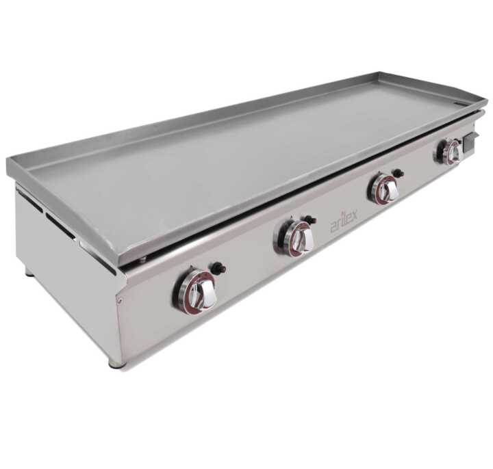 Placa de grelhar a gás 120cm - aço laminado 120PGLN
