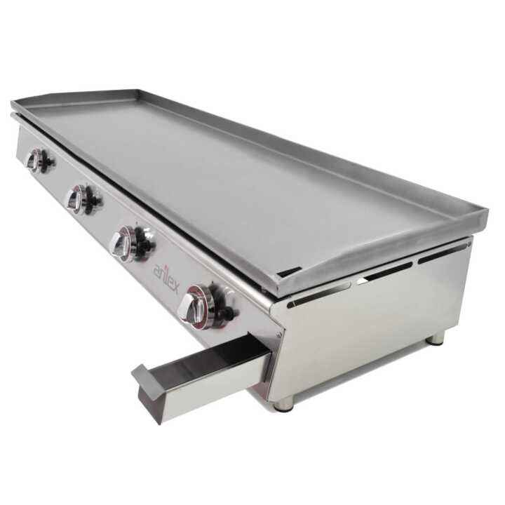 Placa de grelhar a gás 120cm - aço laminado 120PGLN