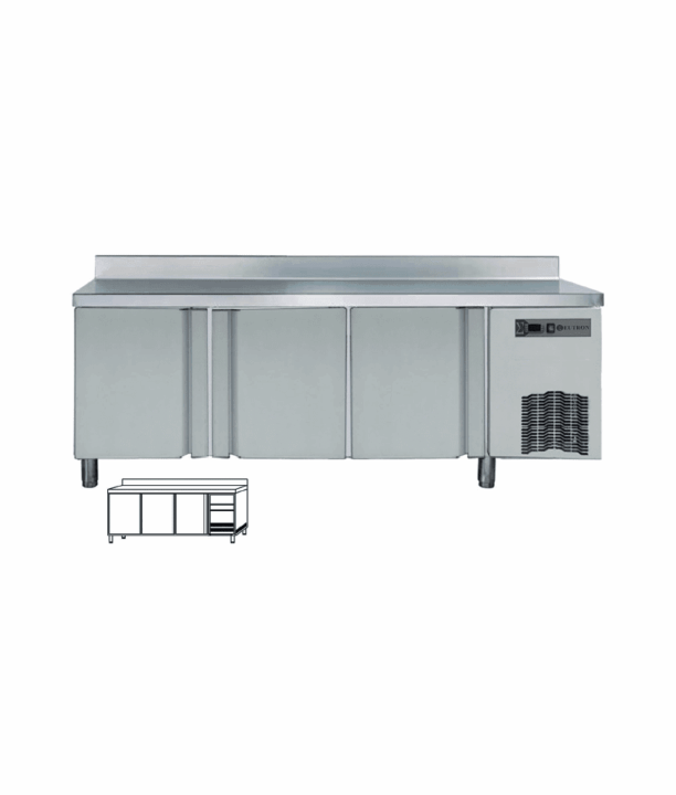 Bancada refrigerada ventilada L600, 3 portas AR-18