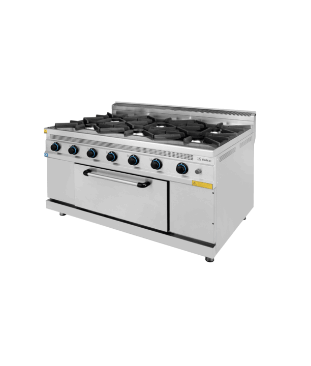 Fogão a Gás de 6 Queimadores com Forno