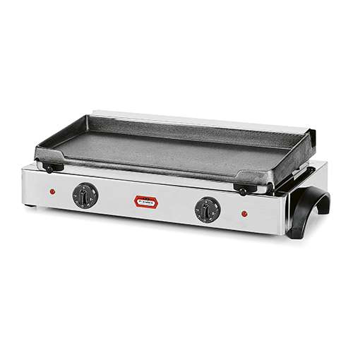 Grelhador duplo liso, tipo "fry-top"