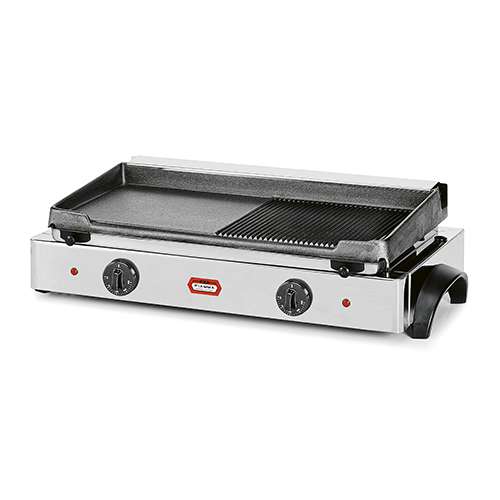 Grelhador duplo misto, tipo "fry-top"