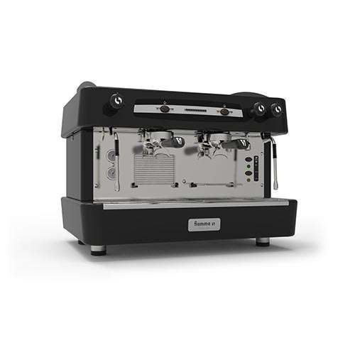 Máquina de café espresso semi-automática, 2 grupos - preto