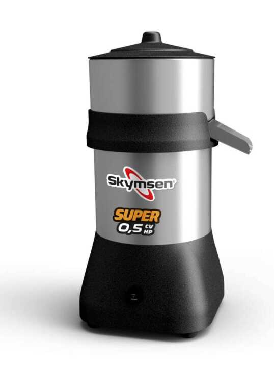 Espremedor de citrinos EX SUPER - Em aluminio - silencioso - cones para laranja e limão incluídos.