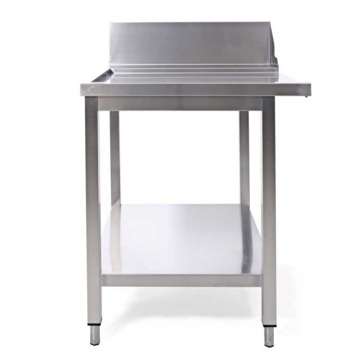 Mesa de Lavagem Inox com Aba Esquerda 700x750x850 mm