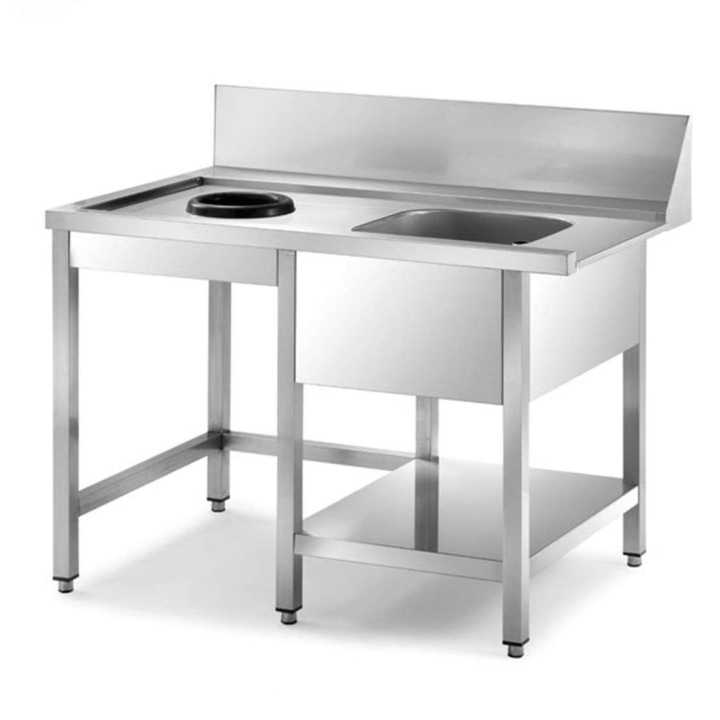 Mesa Pré-Lavagem 700x750mm para Máquina de Loiça Industrial
