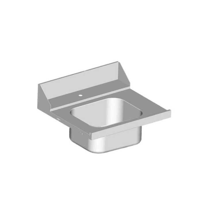 Mesa de Ligação Inox com Lava-Loiça e Aba – 1300x700 mm