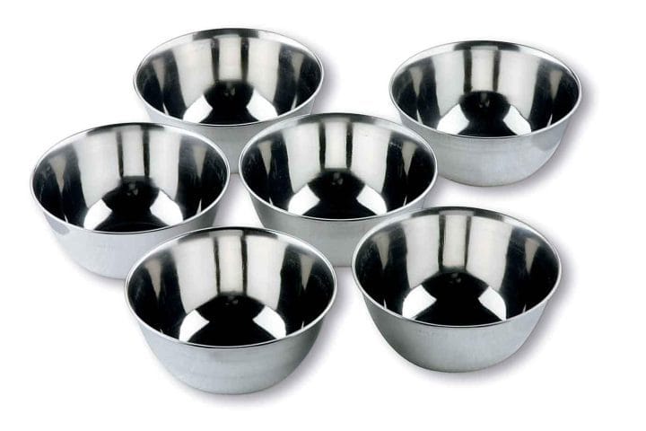 Kit 6 Tigelas Pequenas Inox