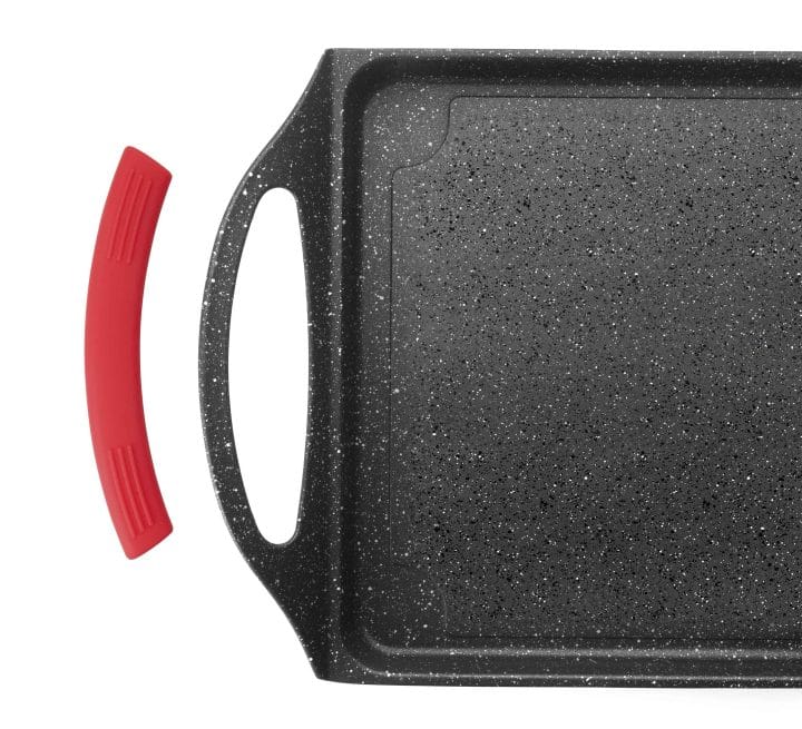 Prensa Grill Retangular Lisa Black Eco-Pedra