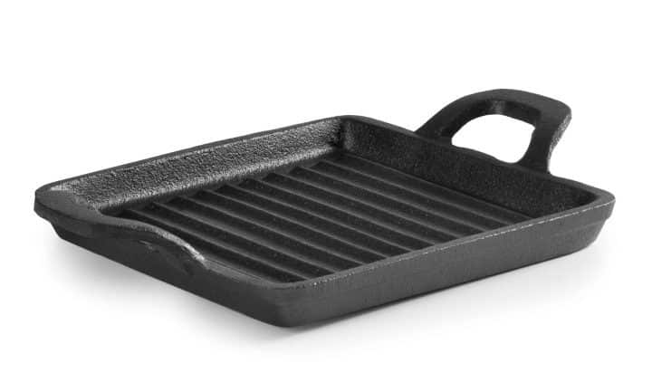 Mini Chapa para Grelhar Ferro Grill Quadrada Magma