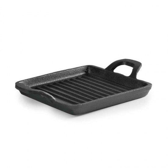 Mini Chapa para Grelhar Ferro Grill Quadrada Magma