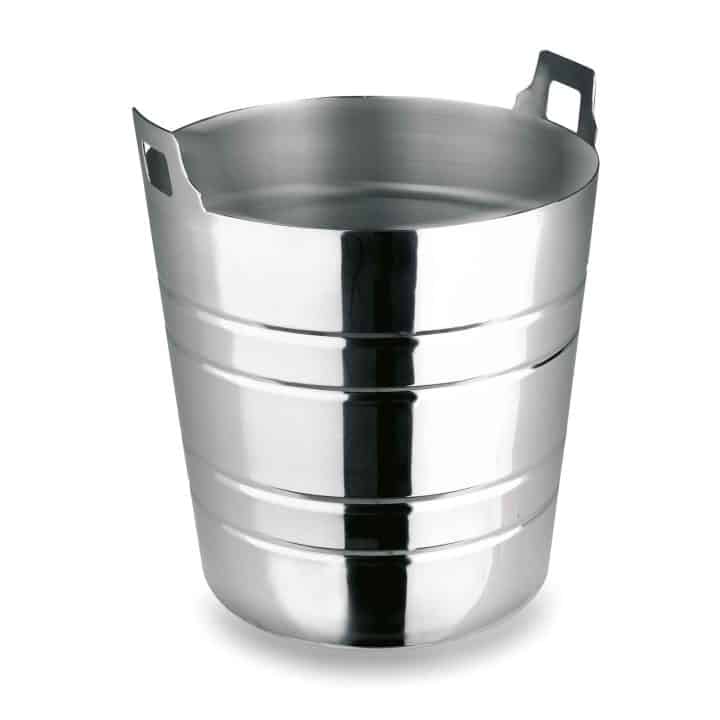 Copo Cônico Inox com Pegas Incorporadas