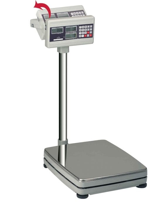 Balança 150 kg Eletrônica de Solo com Base Inox Quadrada