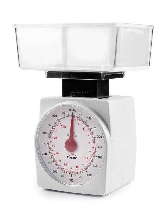 Balança de Cozinha 1 kg de Plástico Cromado