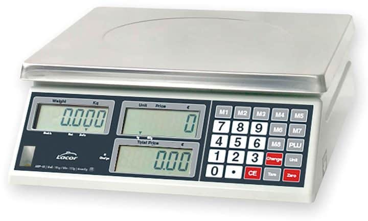 Balança 15 kg Eletrônica de Mesa com Base Inox Quadrada