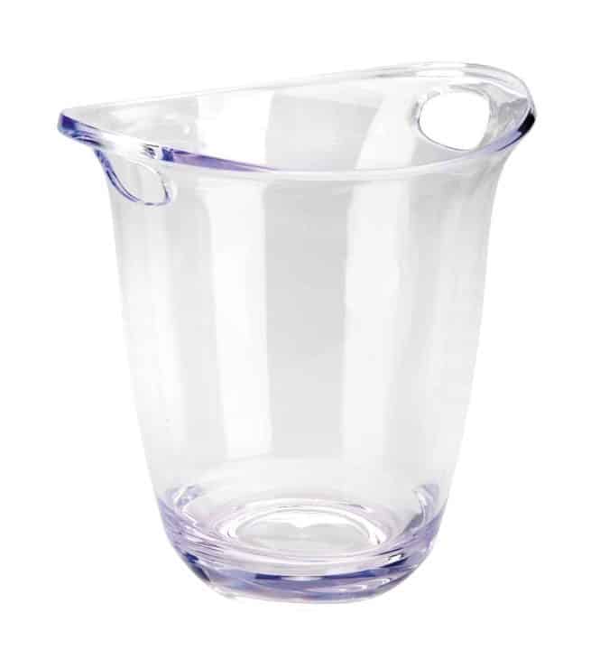 Cubo Enfriabotellas Acrílico Transparente Flor