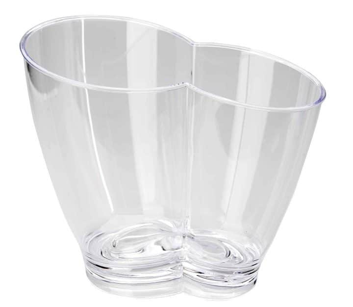 Cubo Enfriabotellas Acrílico Transparente Duplo