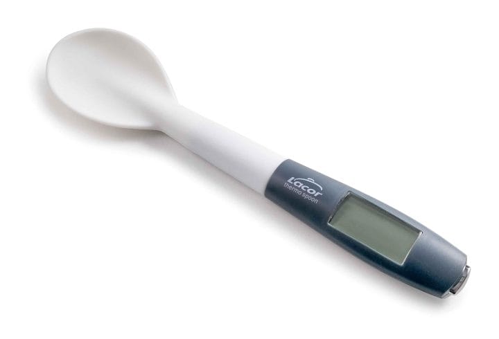 Colher Silicone com Termômetro Sonda