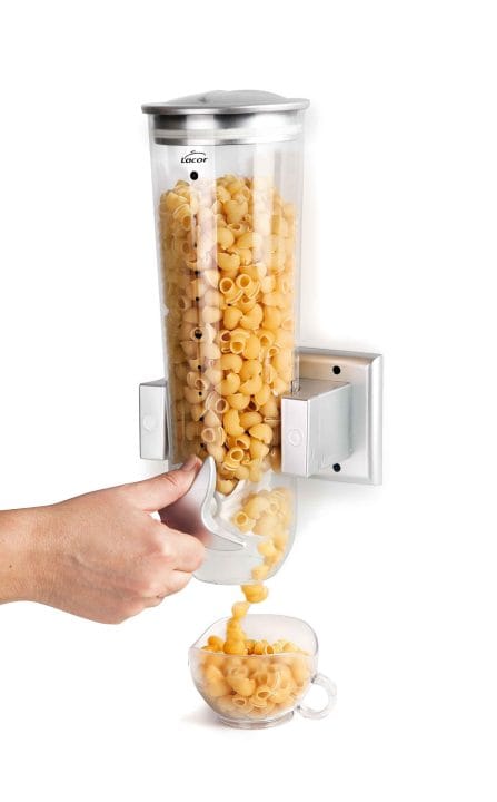 Dispensador de cereais de parede
