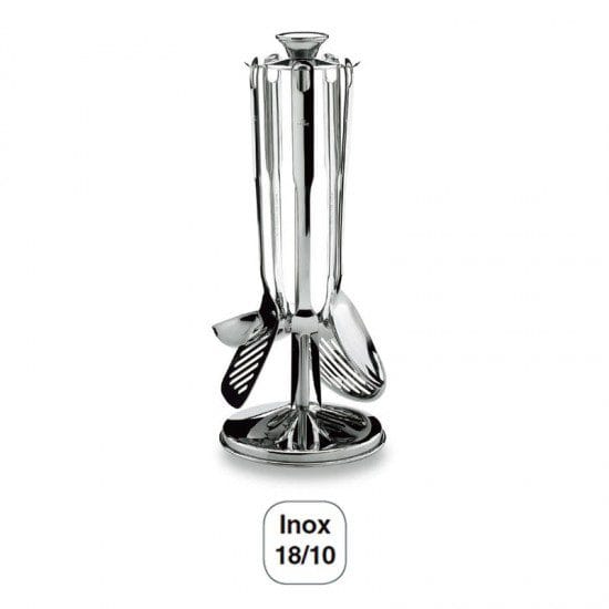Jogo de Cozinha 5 Peças Inox 18/10 com base Giratória Super Monoblock