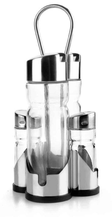 Jogo De Galheteiro Basic Inox