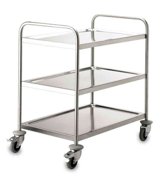 Carro de Serviço 3 Bandejas Soldado Inox 150 kg