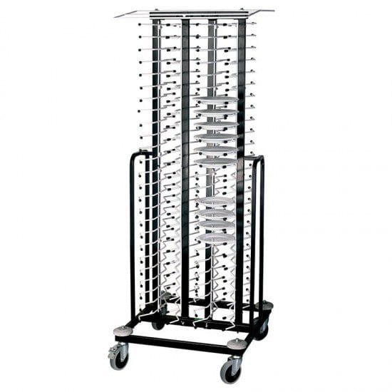 Carro Porta Pratos Inox com Rodas para 100 Pratos