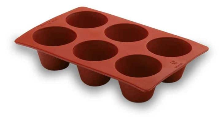 Molde de Creme com 6 Cavidades Silicone Pastryflex