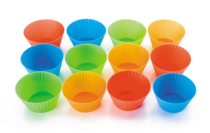 Kit 12 Moldes Muffin Silicone