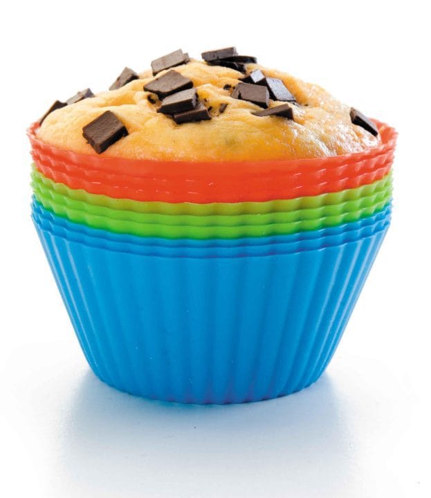 Kit 12 Moldes Muffin Silicone