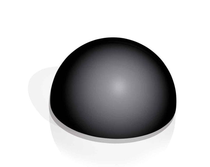 Molde Semiesferas 28 Cavidades Silicone Black