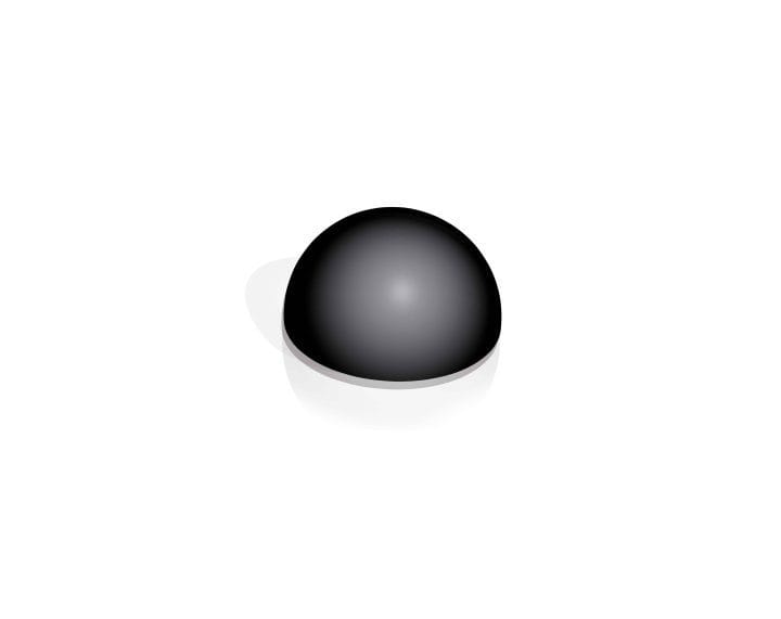 Molde Os Mini Semiesferas 96 Cavidades Silicone Black