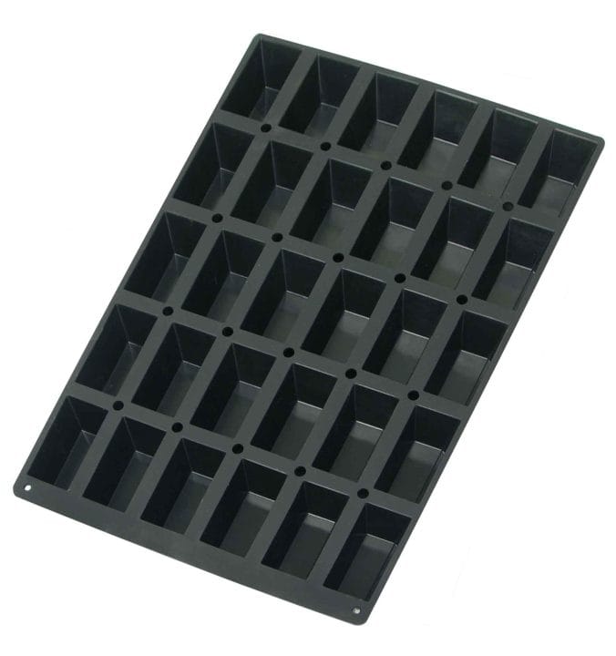 Molde Os Mini Cakes 30 Cavidades Silicone Black