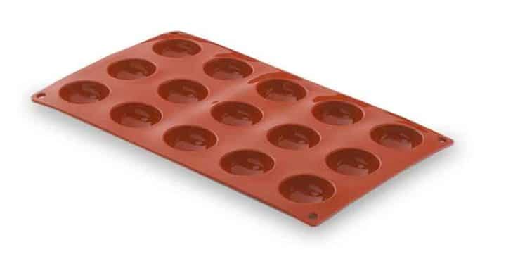 Molde Semi-Esférica 15 Cavidades Silicone Pastryflex