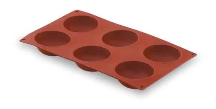 Molde Semi-Esférica 6 Cavidades Silicone Pastryflex