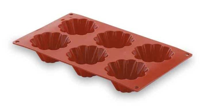 Molde Briochette 6 Cavidades 103 mm Silicone Pastryflex