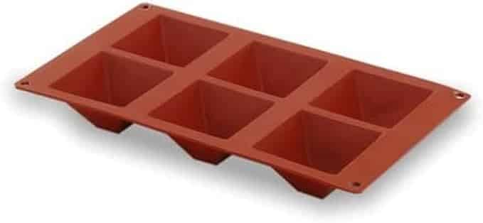 Molde Pirâmide 6 Cavidades Silicone Pastryflex