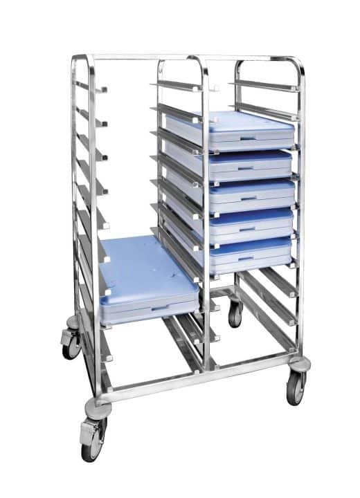 Carro Portabandejas Inox para 20 Unidades