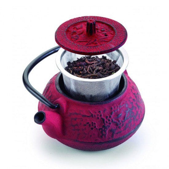 Chaleira Ferro Fundido 0,25 L Vermelha