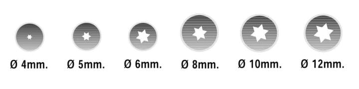 Conjunto de 6 Bicos Estrelas