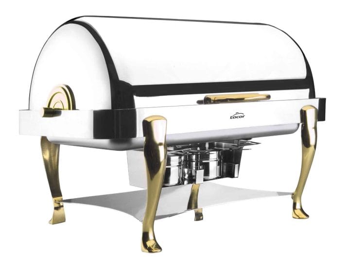 Chafing Dish GN 1/1 Roll Top com Pés de Bronze
