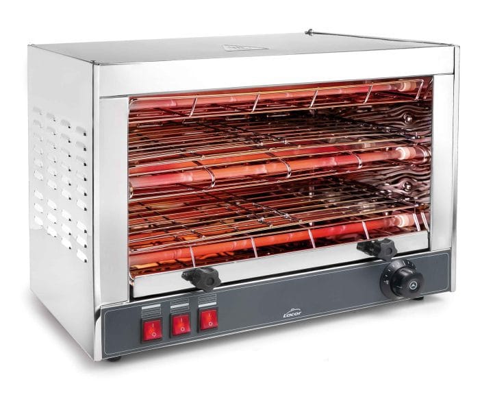 Torradeira Elétrica Horizontal 2 níveis 6 Lâmpadas