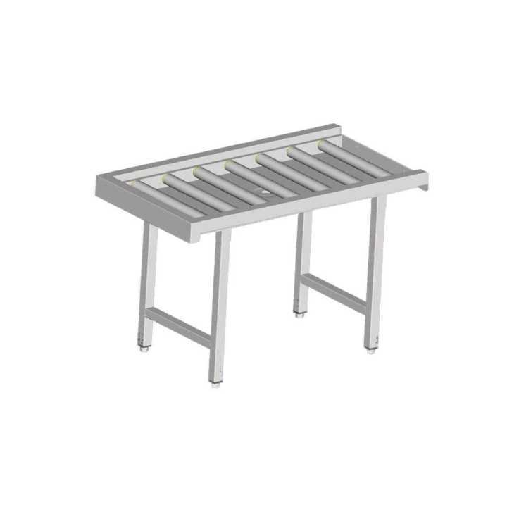 Mesa Reta de Rolos para Lavagem Louça 1100x630x850mm
