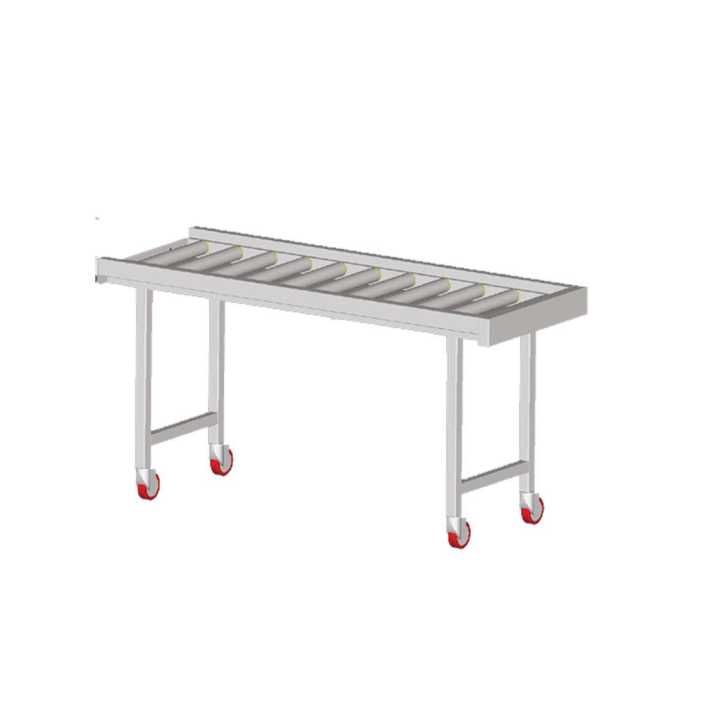 Mesa de Rolos para Lavagem de Louça com Rodas 2145 mm
